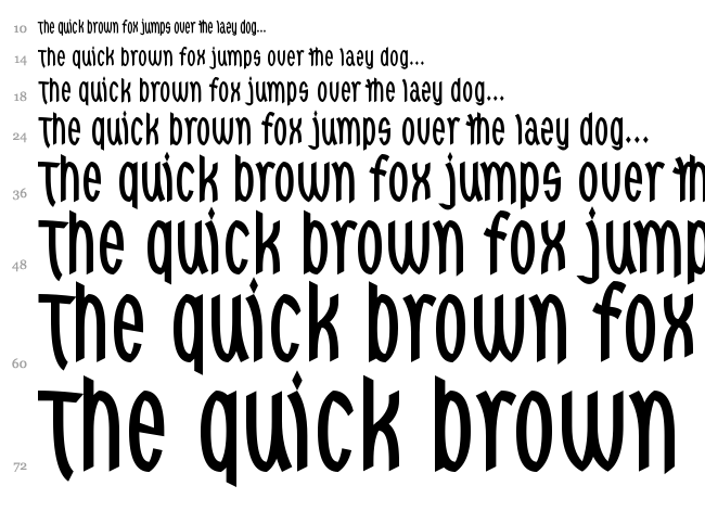 Red Dragons font waterfall